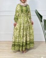 پیراهن ساحلی الیزه زیتونی