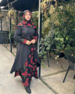 سه تکه محیا گل رز قرمز