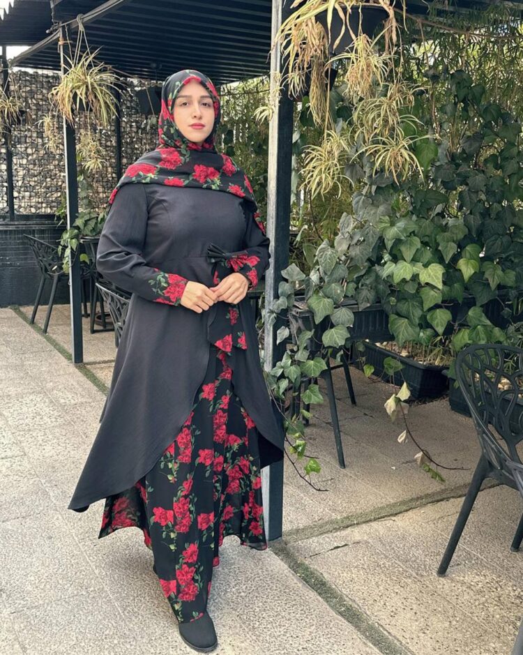 سه تکه محیا گل رز قرمز