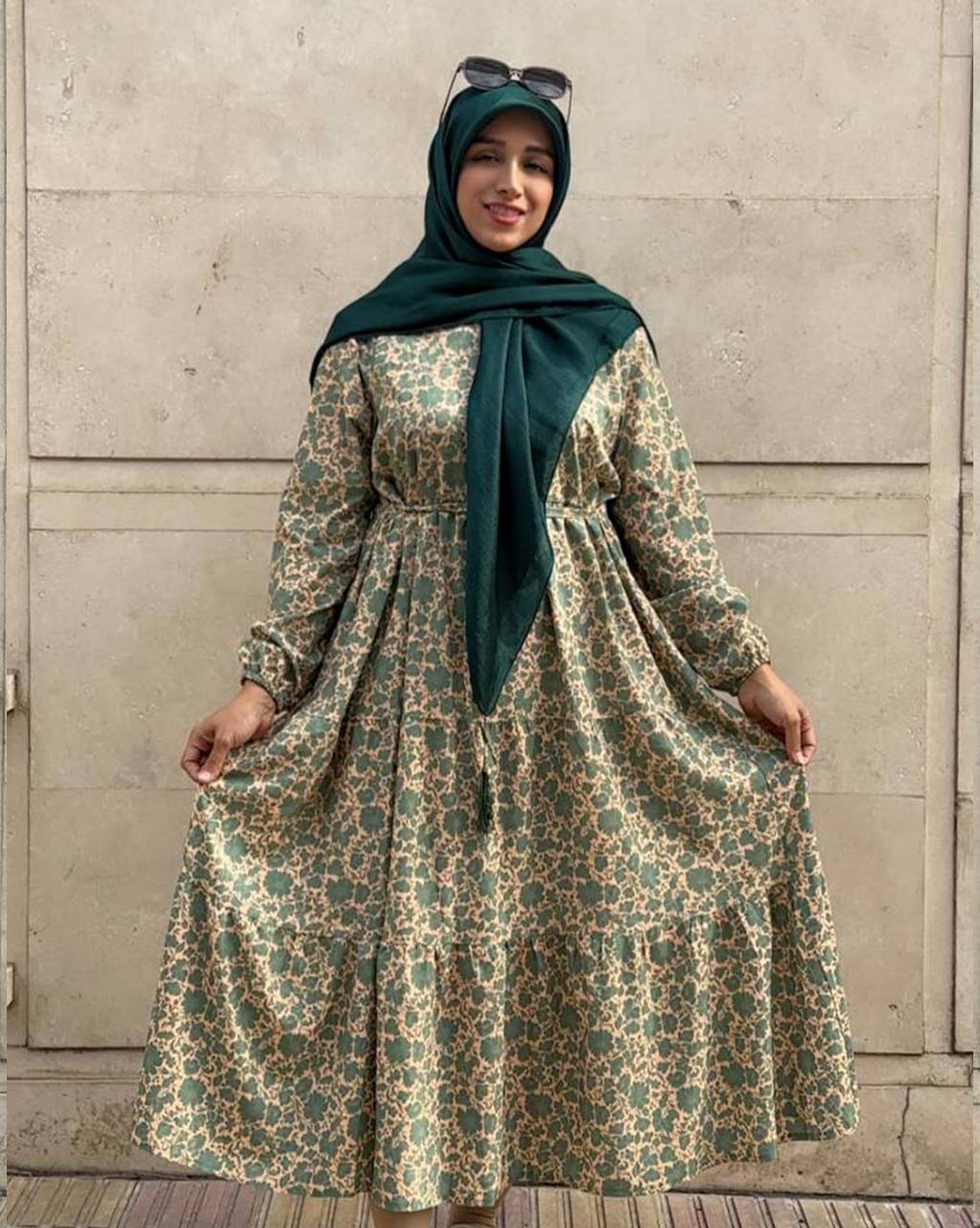 پیراهن ساحلی اقتصادی گلدار کد 03