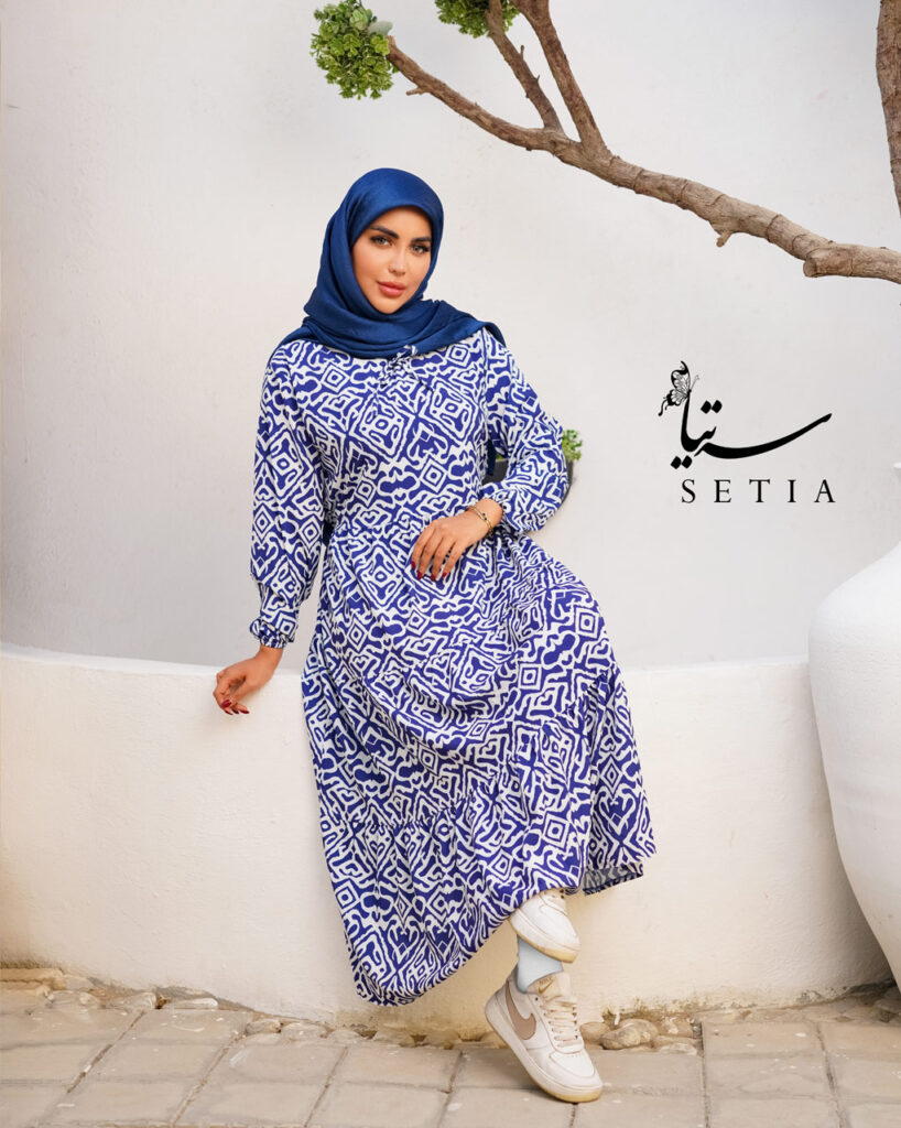 پیراهن ساحلی نگارین