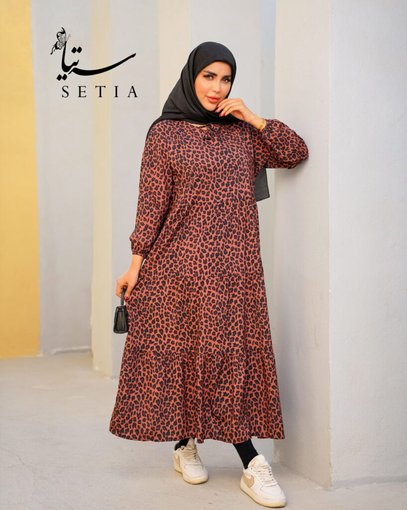 پیراهن ساحلی پلنگی