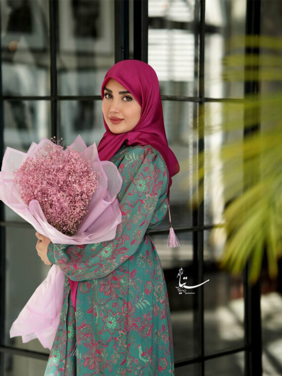 پیراهن و مانتو عبایی کژال طرح جدید کد 01