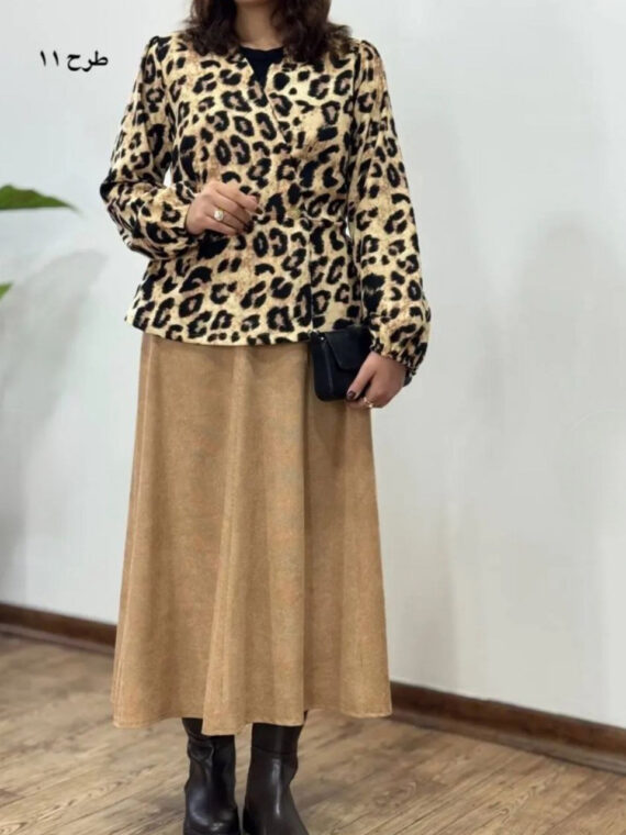 تونیک دامن ستین طرح 11