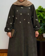 پیراهن مانتویی بابونه سبز