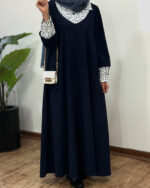 پیراهن مانتویی نورین مشکی