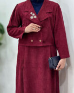 کت دامن هما زرشکی