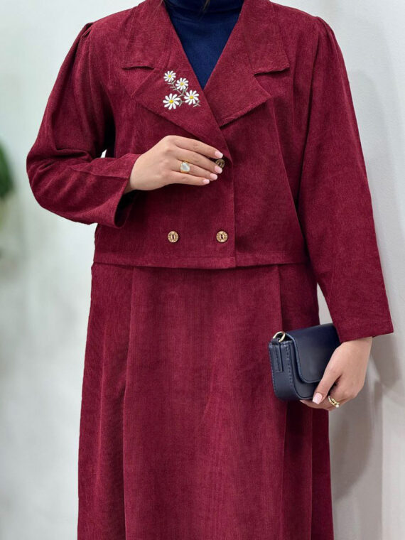 کت دامن هما زرشکی