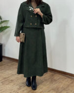 کت دامن هما سبز