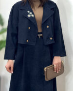 کت دامن هما سرمه ای