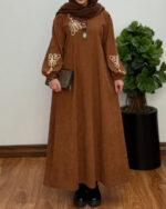 پیراهن مانتویی پروانه شتری