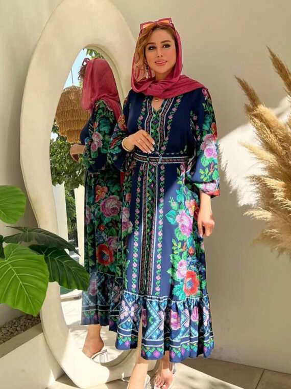 پیراهن نخ ترک شماره دوزی 2