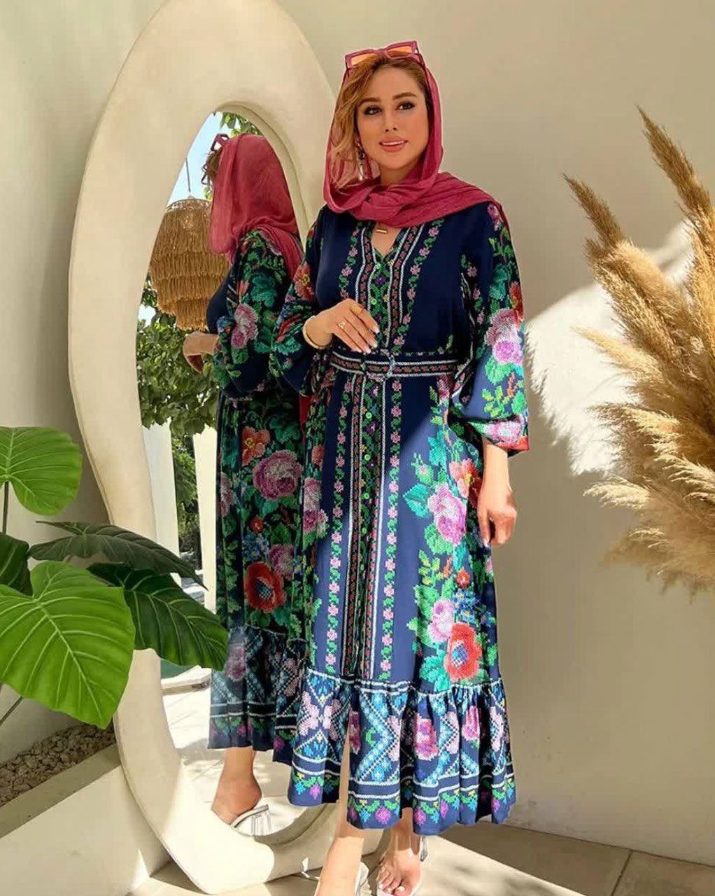 پیراهن نخ ترک شماره دوزی 2