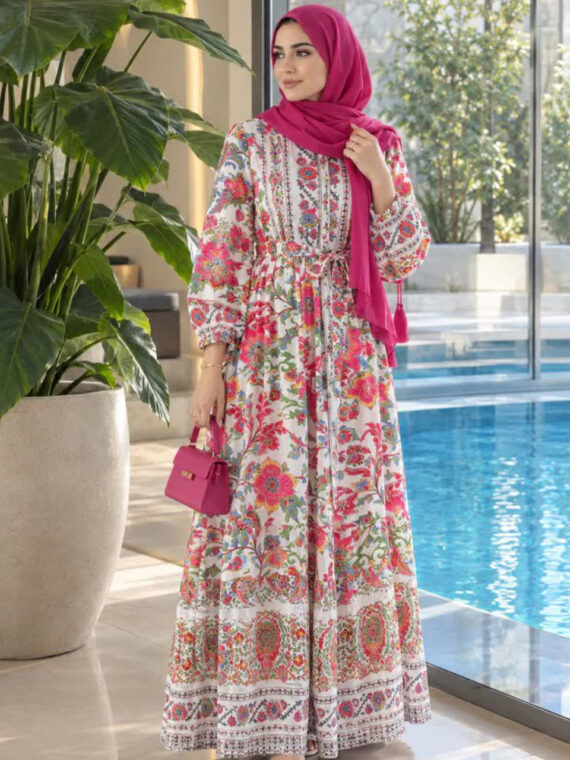 پیراهن طناز گلدار